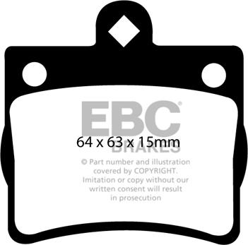 EBC Brakes DP21135 - Тормозные колодки, дисковые, комплект autospares.lv