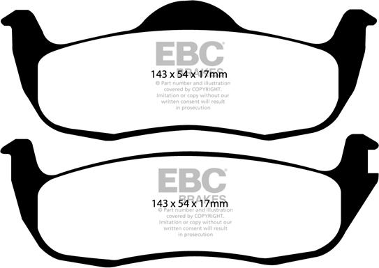 EBC Brakes DP1745 - Тормозные колодки, дисковые, комплект autospares.lv