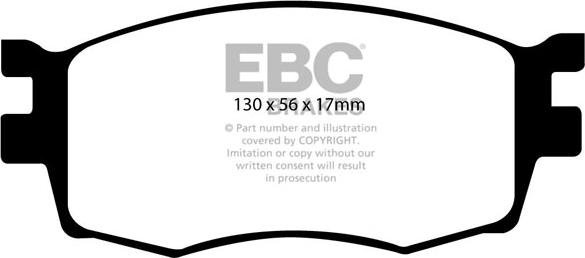 EBC Brakes DP21768 - Тормозные колодки, дисковые, комплект autospares.lv