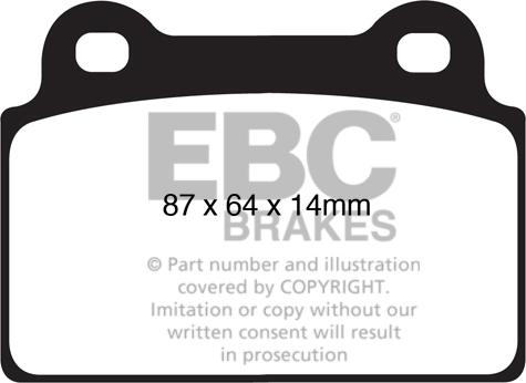 EBC Brakes DP31985C - Тормозные колодки, дисковые, комплект autospares.lv