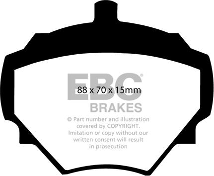 EBC Brakes DP294 - Тормозные колодки, дисковые, комплект autospares.lv