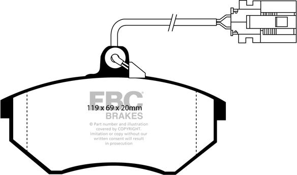 VEMA K606606 - Тормозные колодки, дисковые, комплект autospares.lv