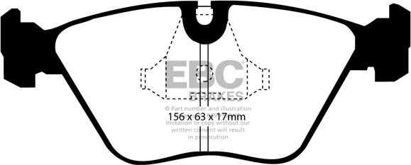 EBC Brakes DP4689/2R - Тормозные колодки, дисковые, комплект autospares.lv