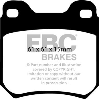 EBC Brakes DP2675 - Тормозные колодки, дисковые, комплект autospares.lv