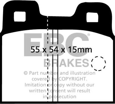 EBC Brakes DP218 - Тормозные колодки, дисковые, комплект autospares.lv