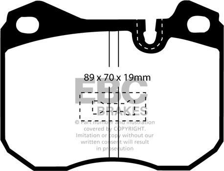 EBC Brakes DP2345 - Тормозные колодки, дисковые, комплект autospares.lv