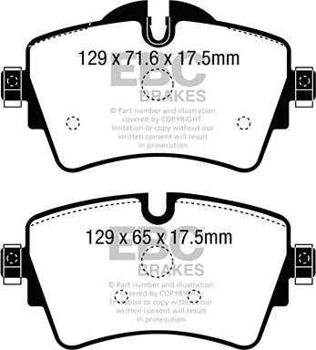 Wagner QC1801 - Тормозные колодки, дисковые, комплект autospares.lv