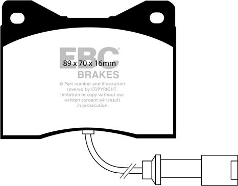 EBC Brakes DP3753C - Тормозные колодки, дисковые, комплект autospares.lv