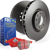 EBC Brakes PD02KF589 - Комплект экономичных тормозов autospares.lv