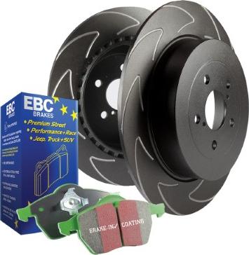 EBC Brakes PD16KF052 - Комплект экономичных тормозов autospares.lv