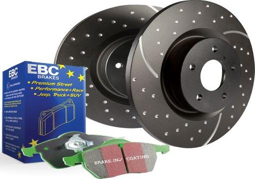 EBC Brakes PD11KF1076 - Комплект экономичных тормозов autospares.lv