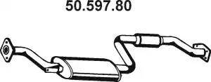 Eberspächer 50.597.80 - Средний глушитель выхлопных газов autospares.lv