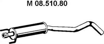 Eberspächer 08.510.80 - Средний глушитель выхлопных газов autospares.lv