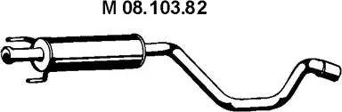 Eberspächer 08.103.82 - Средний глушитель выхлопных газов autospares.lv