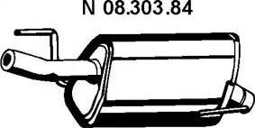 Eberspächer 08.303.84 - Глушитель выхлопных газов, конечный autospares.lv