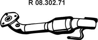 Eberspächer 08.302.71 - Труба выхлопного газа autospares.lv