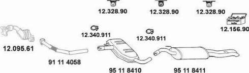 Eberspächer 12_1008 - Система выпуска ОГ autospares.lv