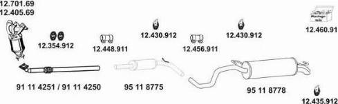 Eberspächer 12_234 - Система выпуска ОГ autospares.lv