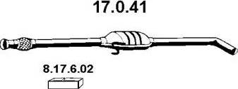 Eberspächer 17.0.41 - Предглушитель выхлопных газов autospares.lv