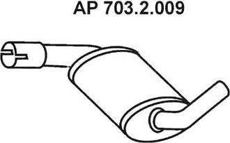 Eberspächer 703.2.009 - Средний глушитель выхлопных газов autospares.lv