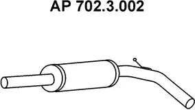 Eberspächer 702.3.002 - Предглушитель выхлопных газов autospares.lv