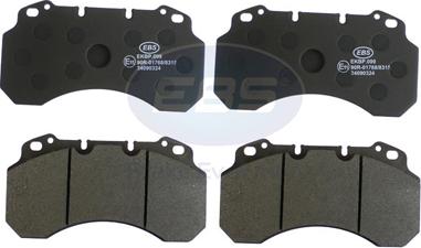 EBS EKBP.099 - Тормозные колодки, дисковые, комплект autospares.lv