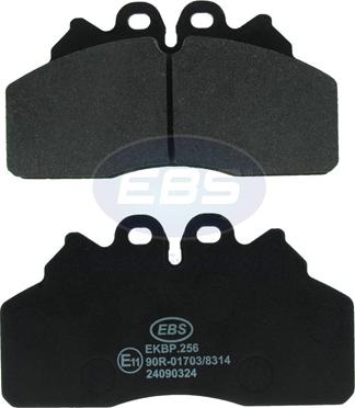 EBS EKBP.256 - Тормозные колодки, дисковые, комплект autospares.lv