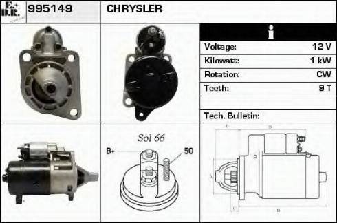 EDR 995149 - Стартер autospares.lv