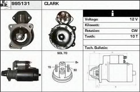 EDR 995131 - Стартер autospares.lv