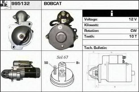 EDR 995132 - Стартер autospares.lv