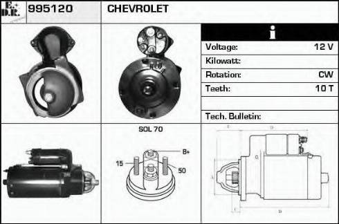 EDR 995120 - Стартер autospares.lv