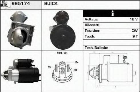 EDR 995174 - Стартер autospares.lv