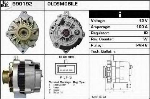 EDR 990192 - Генератор autospares.lv