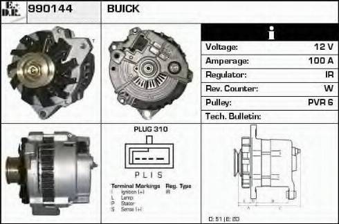 EDR 990144 - Генератор autospares.lv