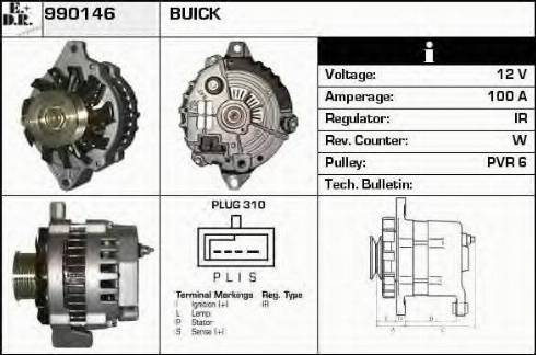 EDR 990146 - Генератор autospares.lv