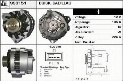 EDR 990151 - Генератор autospares.lv