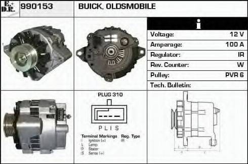 EDR 990153 - Генератор autospares.lv