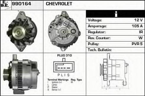 EDR 990164 - Генератор autospares.lv