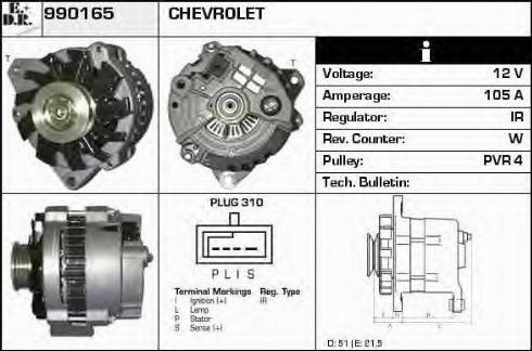 EDR 990165 - Генератор autospares.lv