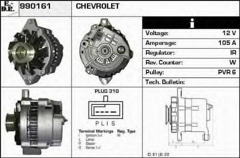 EDR 990161 - Генератор autospares.lv