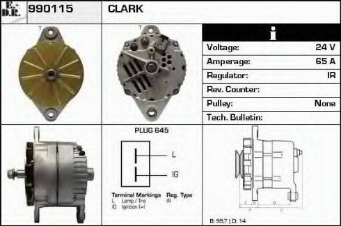 EDR 990115 - Генератор autospares.lv