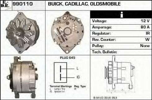 EDR 990110 - Генератор autospares.lv