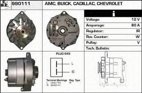 EDR 990111 - Генератор autospares.lv