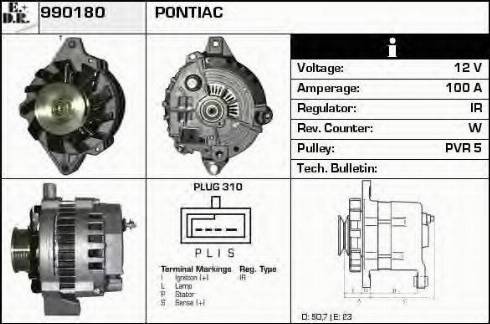 EDR 990180 - Генератор autospares.lv