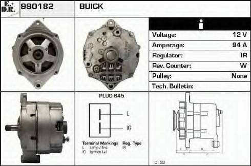 EDR 990182 - Генератор autospares.lv