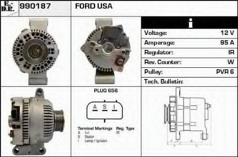 EDR 990187 - Генератор autospares.lv