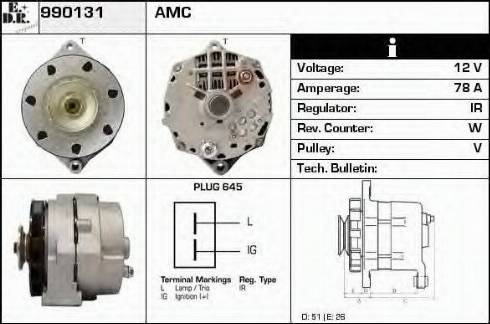 EDR 990131 - Генератор autospares.lv