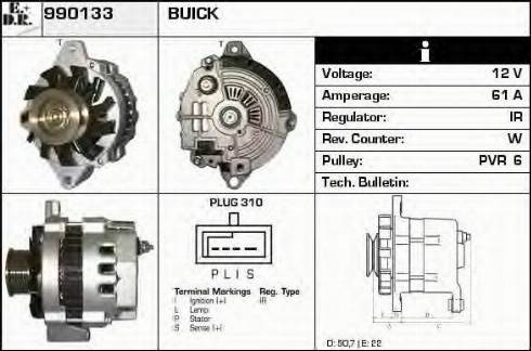 EDR 990133 - Генератор autospares.lv