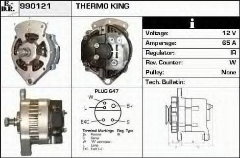 EDR 990121 - Генератор autospares.lv