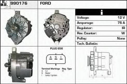 EDR 990176 - Генератор autospares.lv